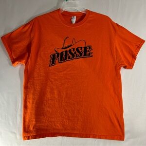 OSU Oklahoma State University Cowboys  Posse T Shirt Mens XL Orange Gildan